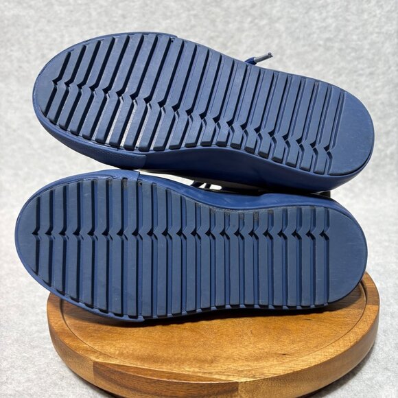 Hunter for Target Kids' Striped Dipped Canvas High Top Sneakers Blue Size 13 - Picture 5 of 10